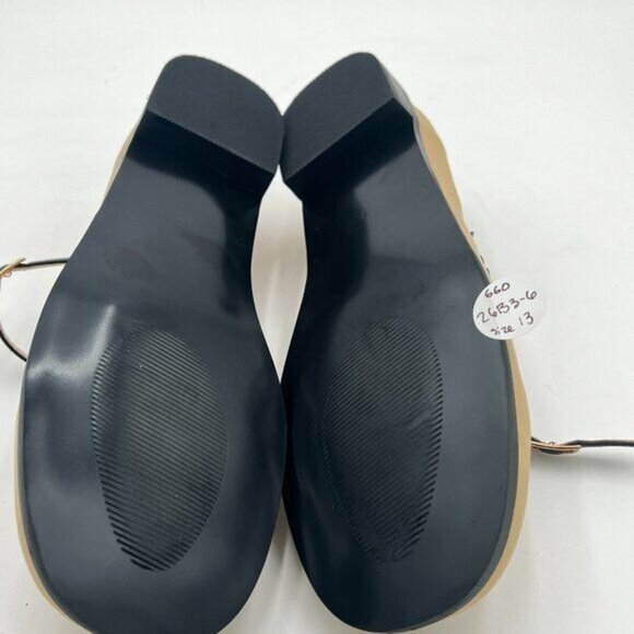 FYS Beige Block Low Heel Mary Jane Pumps Square Toe Dress Party Dance Cute Shoes - Picture 5 of 6